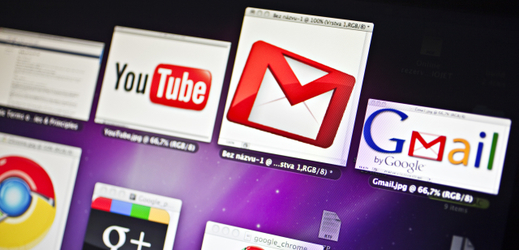 Ikony YouTube, Gmail, Google Plus, Google Chrome a Picasa.