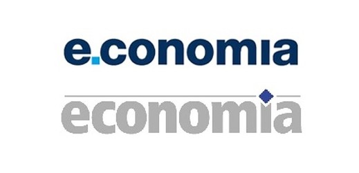 Nové logo vydavatelství Economia (nahoře).