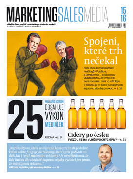 Titulní strana MarketingSalesMedia číslo 15-16/2013.