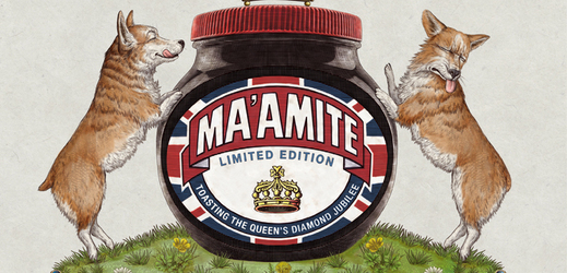 Reklama na Marmite z roku 2012 u příležitosti oslav královského jubilea.