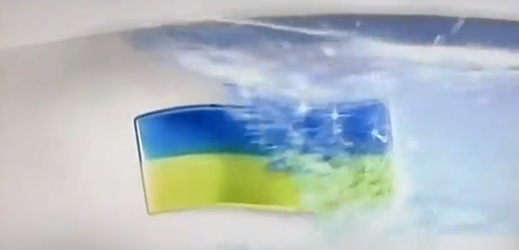 Osvěžovač toalet Bref se nápadně podobal ukrajinské vlajce.