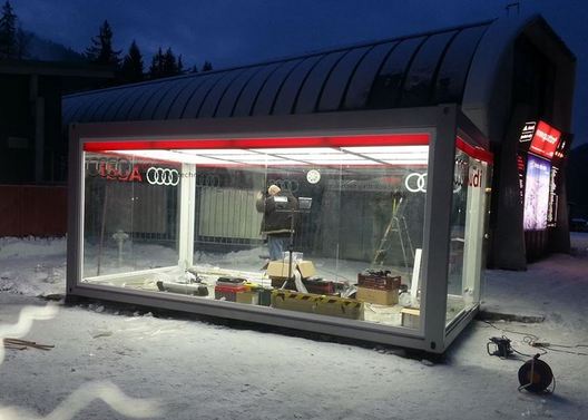Audi Špindlerův Mlýn pravidelně využívá jako základnu pro své zimní marketingové aktivity.