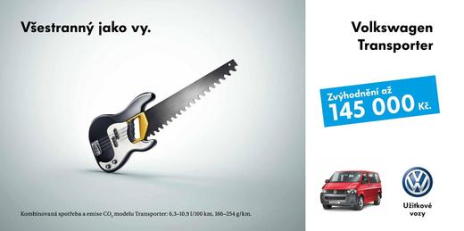Reklama na Volkswagen Transporter.
