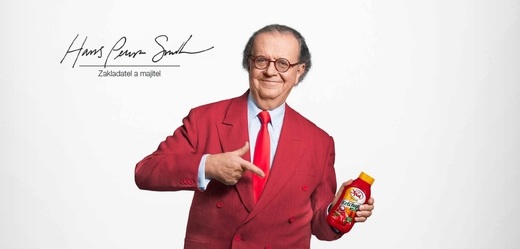  Hans Peter Spak v reklamě na svůj kečup.