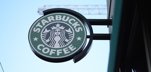 Logo firmy Starbucks.