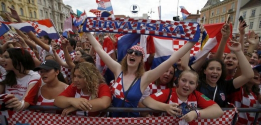 Chorvatští fanoušci vyšli do ulic slavit.