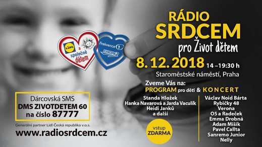 Program koncertu Rádio srdcem.