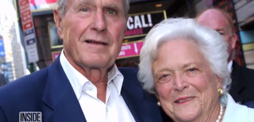 George Bush a jeho žena Barbara.