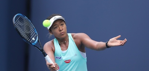 Japonská tenistka Naomi Osakaová na tréninku (ilustrační foto).