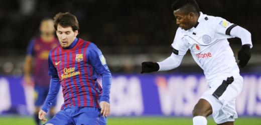 Největší hvězda týmu Barcelona Lionel Messi (vlevo).