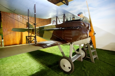 Spad S VII v hangáru kbelského muzea (foto Tomáš Nosil)